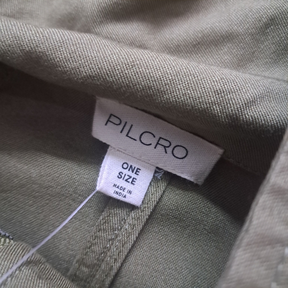 NWT Pilcro Anthropologie Jacket Womens One Size Olive Green Utility Relaxed Boho - Picture 9 of 11